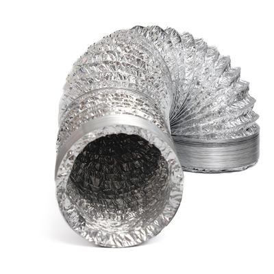 Aluminum Foil Flexible Duct Aluminum or Polyester Coated HVAC Ducting for Energy Saving Systems in School & Hospital Buildings