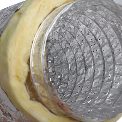Custom Reinforced Coat Insulated Flexible Aluminum Foil Flexible Duct Aluminum Air Duct Insulated Flexible Ducts