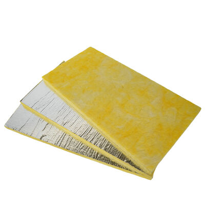 glass Insulation yellow Color Sound Absorption Fiberglass Insulation Board Glass Wool Panel Unfaced Fire-Resistent