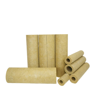 FANRYN Rock Wool Pipe - Non-combustible Class A1 Mineral Wool Pipe with 0.035 W/m·K Thermal Conductivity and -270°C to 700°C Temperature Resistance